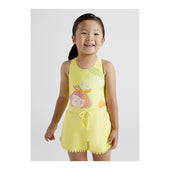 Mayoral Girls Yellow Chenille Shorts